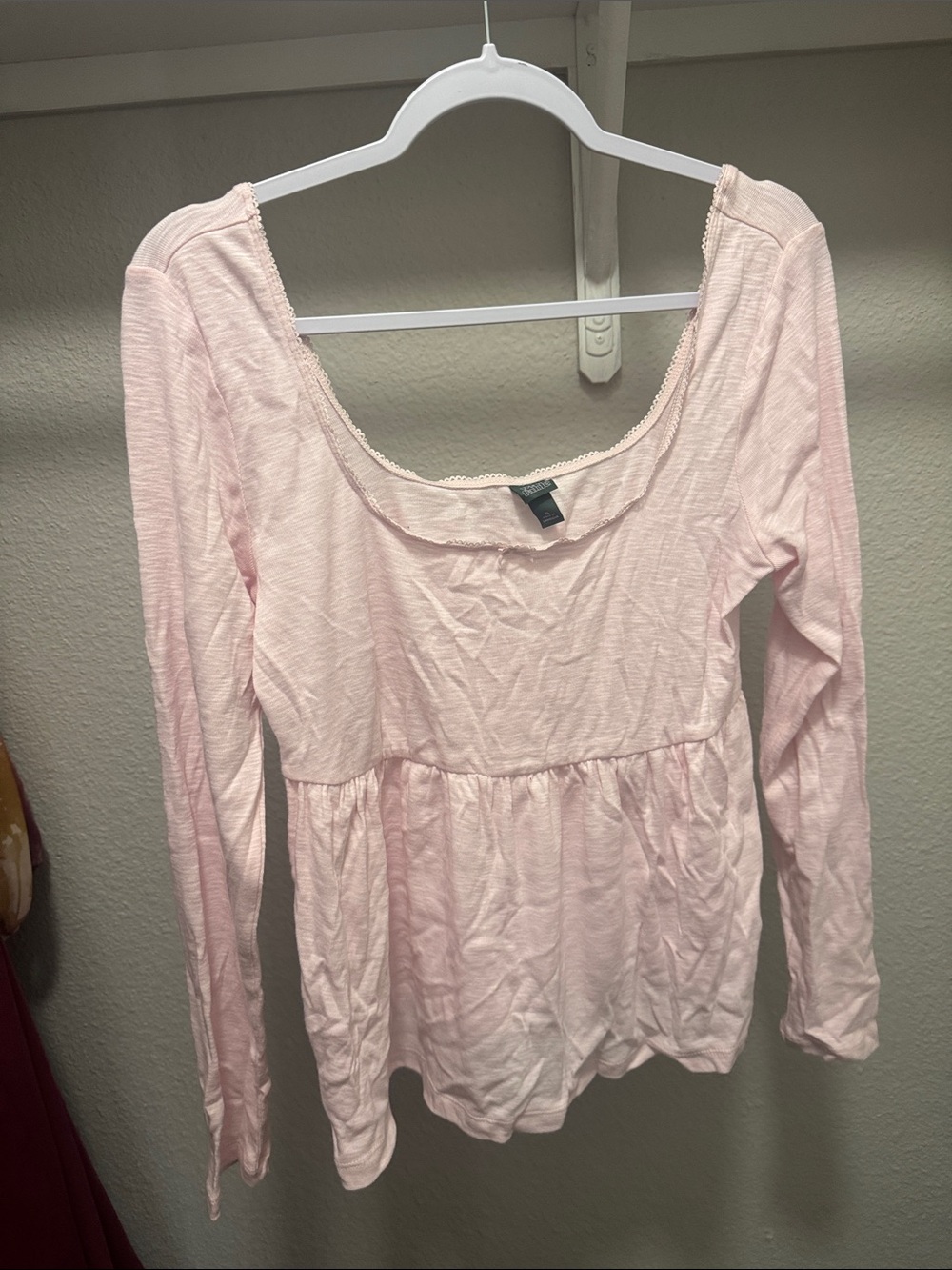 light pink top